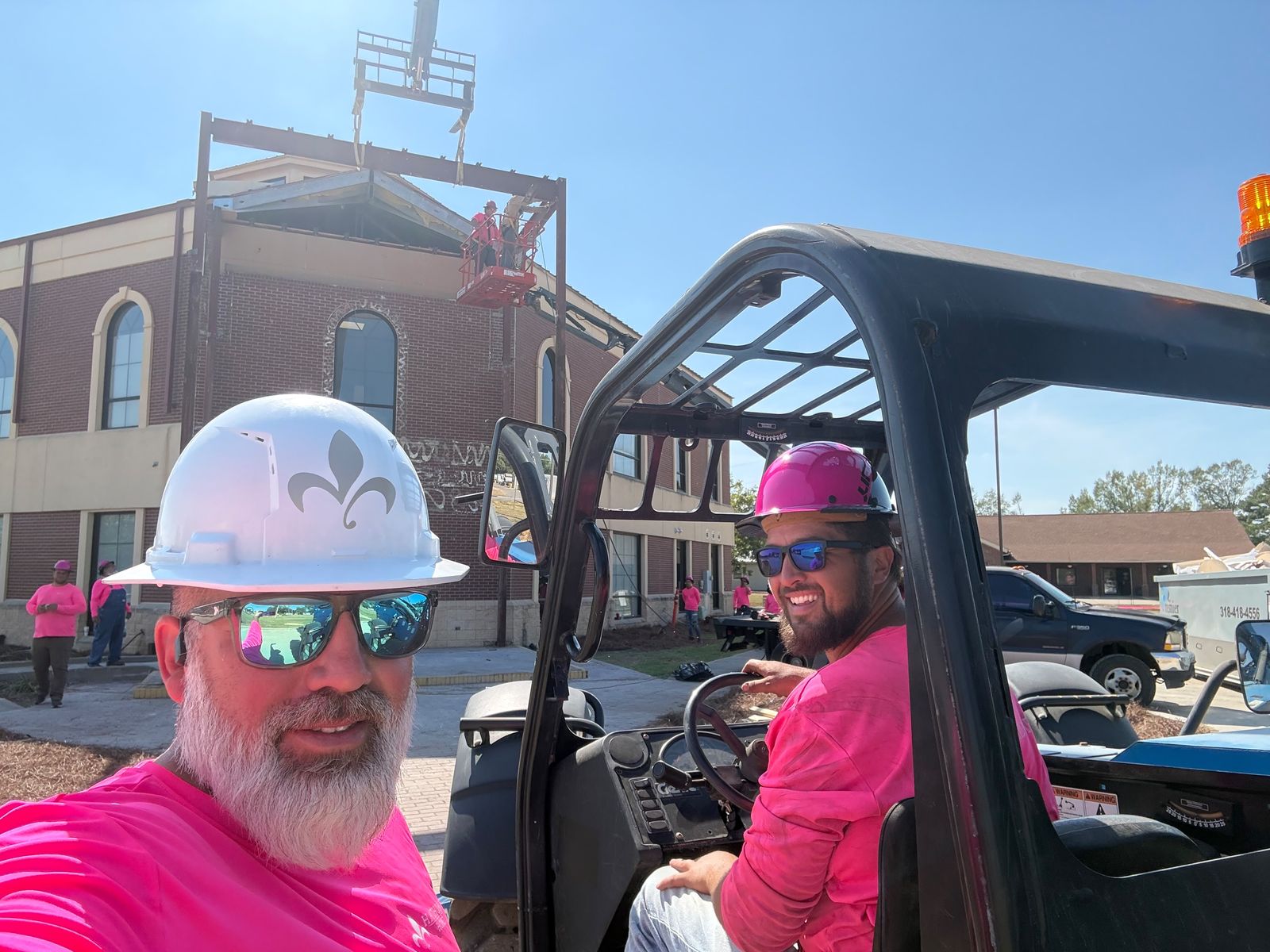 On a commercial job site