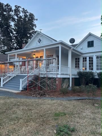 Wraparound porch restoration