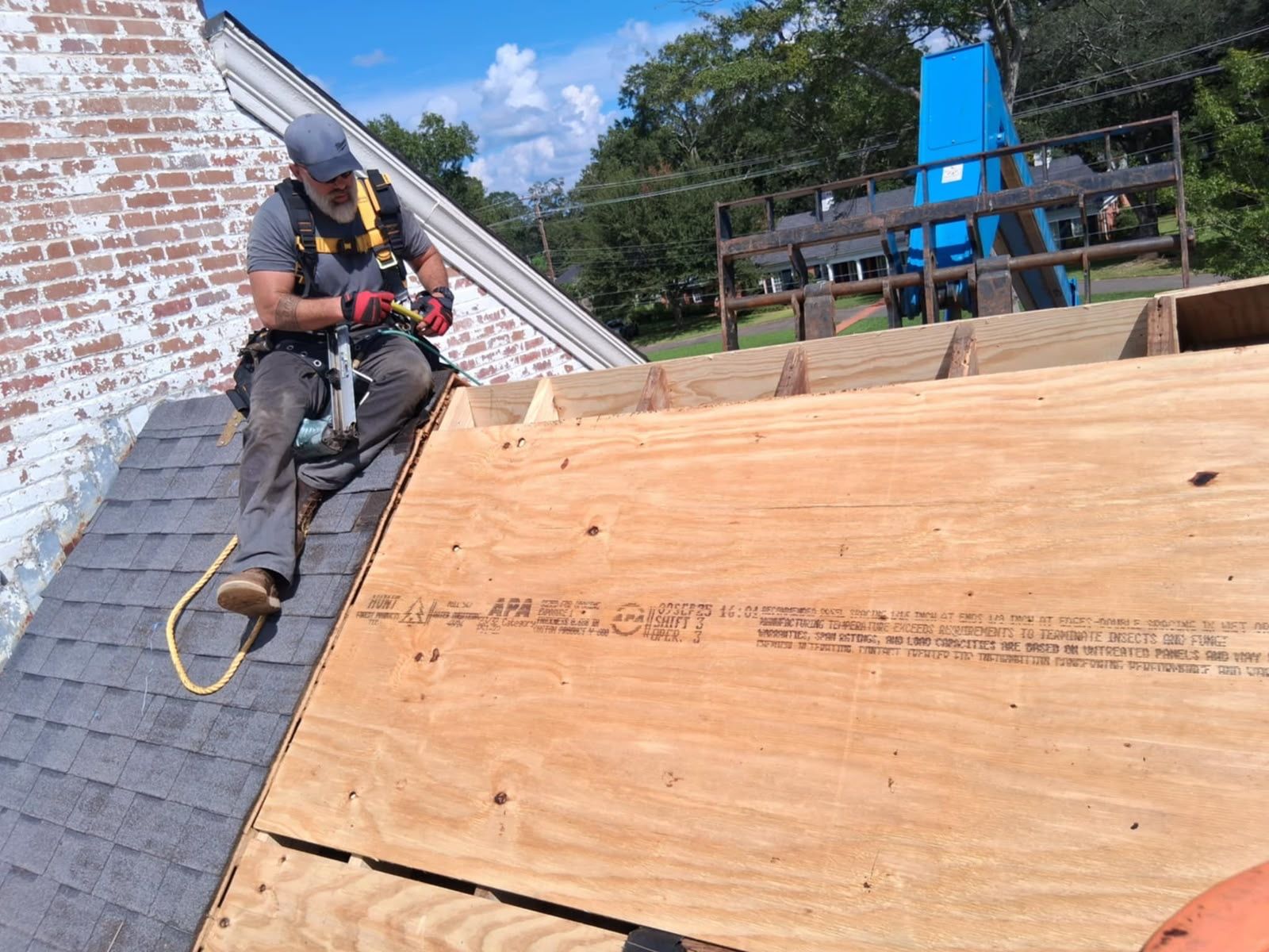 New decking over the old shingles