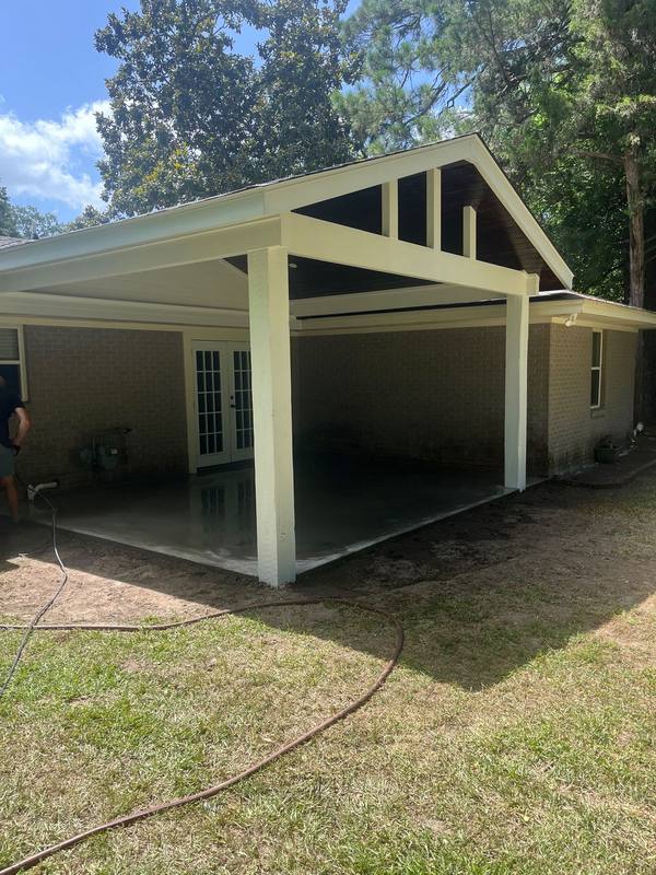 Large covered patio addition